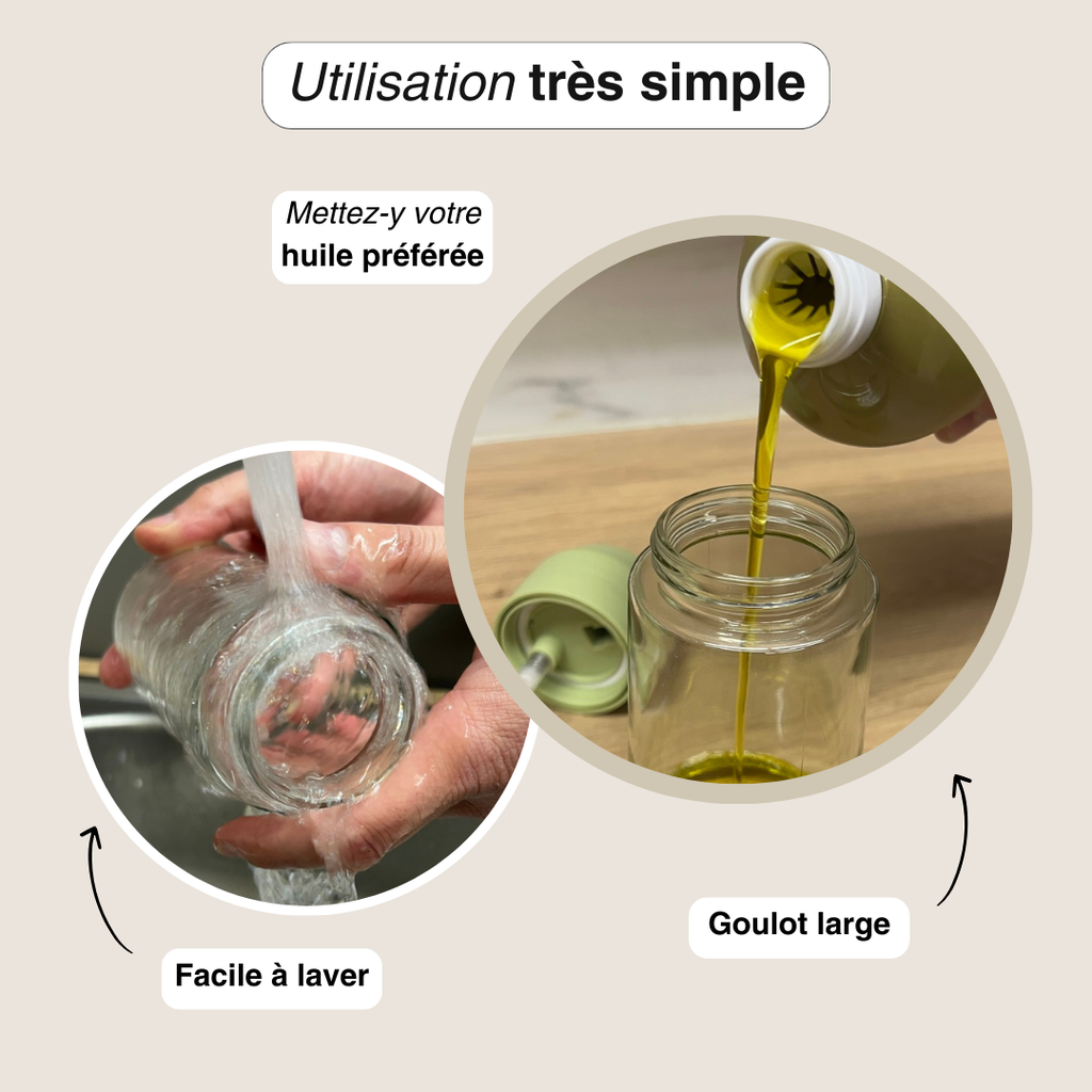 Vaporisateur d'huile en verre - chaque goutte compte