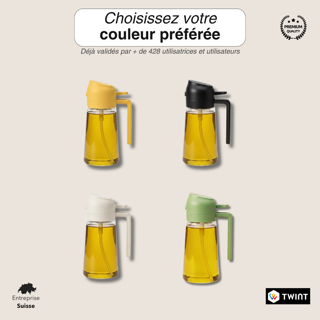 Vaporisateur d'huile en verre - chaque goutte compte